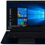 Laptop ultraportabil Toshiba Portege X30-E-119 cu procesor Intel® Core™ i7-8550U pana la 4.00 GHz, Kaby Lake R, 13.3", Full HD, 8GB, 512GB M.2 SSD, Intel® UHD Graphics 620, Microsoft Windows 10 Pro, Blue/Black