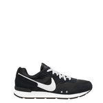 Nike, Pantofi sport cu insertii de piele intoarsa Venture Runner, Negru/Alb