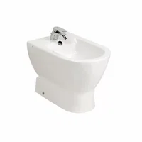 Bideu pe pardoseala BTW Gala Emma Rounded alb lucios, Gala