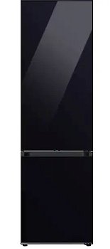 Combina frigorifica Samsung Bespoke RB38A7B5322, No Frost, 387 L, Optimal Fresh Zone, Racire rapida, Congelare rapida, Alarma usa, H 203 cm, Clean Black Glass