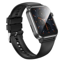 Smart Watch Y26 HOCO, Call version Bluetooth, Ecran 1.81”, Baterie 230mAh, Curea silicon, Negru Engros, 