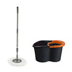 Set Curatenie Jumbo Magic Mop Rotativ 360 Negru, VANORA