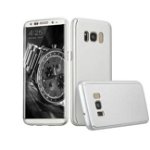 Husa Samsung Galaxy S8 Plus, FullBody Elegance Luxury Silver, acoperire completa 360 grade cu folie de protectie gratis, MyStyle