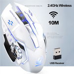 Mouse wireless, model silentios cu incarcare usb, mouse luminat potrivit pentru jocuri, Neer