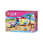 Set de constructie, Girl's Dream Plaja de vacanta, 281 piese, Sluban