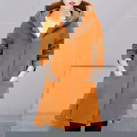 Haina tricotata larga pentru femei, cu gluga, din material plu?at, culoare uni, Neer