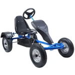 Kart cu pedale FDH160 B cu pedale pentru copii si juniori,roti din cauciuc,scaun reglabil,culoare albastru, Go Kart 