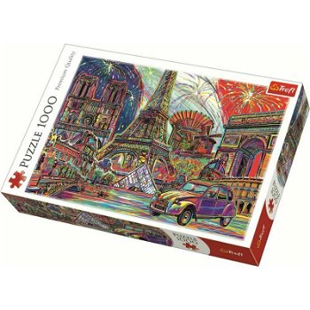 Puzzle Trefl - Culorile Parisului, 1000 piese