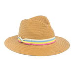 Accesorii Femei Nordstrom Rack Flat Weave Panama Hat Natural Dark Combo