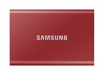 SSD extern Samsung T7 portabil, 1TB, USB 3.2, Metallic Red