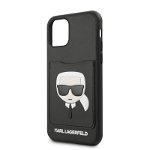 Husa de protectie Karl Lagerfeld CardSlot pentru iPhone 11 Pro, KLHCN58CSKCBK, Black