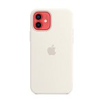 Husa de protectie Apple Silicone Case MagSafe pentru iPhone 12/12 Pro, White