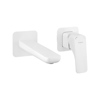 Baterie incastrata lavoar Deante Hiacynt Alb Mat, Deante