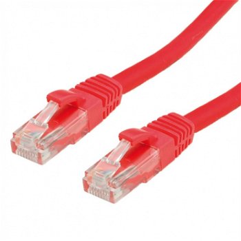 Cablu de retea RJ45 cat. 6A UTP 3m Rosu, Value 21.99.1423, Value