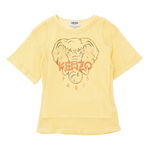 Kenzo Kids tricou de bumbac pentru copii culoarea galben, Kenzo kids