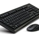 kit tastatura si mouse wireless usb negru 7100n a4tech, A4TECH