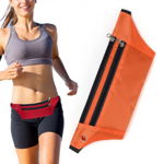 Centura Alergare / Borseta Sport, Ultimate Running Belt, Orificiu Pentru Casti, Orange / Portocaliu