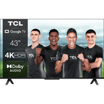 Televizor TCL LED 43P638, 108 cm, Smart Google TV, 4K Ultra HD