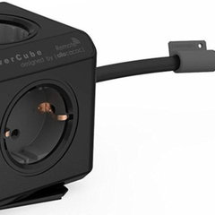 Priza PowerCube Allocacoc Extended, cablu 1.5 m, Negru