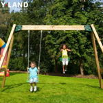 Cadru leagan dublu din lemn Hy-Land Swing Class fara leagane, Hy-Land