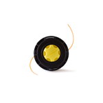 Tambur motocositoare, buton galben, 11x11x9 cm, Micul Fermier