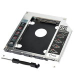 Adaptor HDD/SSD Caddy OEM pentru unitati optice 9.5 mm SATA