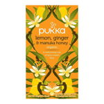 Ceai PUKKA Lemon Ginger & Manuka Honey 20 plicuri, bio, 40 g