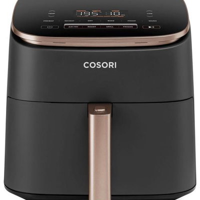 Friteuza cu aer cald Cosori TurboBlaze Chef Edition, 1700 W, 6 l, 9 programe, Motor DC, Negru