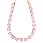 Colier placat cu Aur roz de 24K, cu cristale Swarovski, Powder Rose | 3326-121121RG, Roxannes - Mariana Jewellery