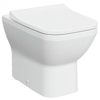 Vas WC rimless pe pardoseala lipit de perete 54cm, alb mat   7085B001-0075, Vitra