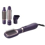 Perie cu aer cald Philips Seria 3000 BHA313/00, 800W, tehnologie cu ioni, 4 accesorii, diametru perie 38mm, setare temperatura de ingrijire si aer rece, infuzata cu ulei de argan