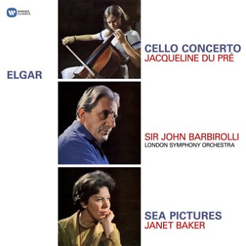 VINIL WARNER MUSIC Elgar - Cello Concerto / Sea Pictures ( Jacqueline Du Pre, Barbirolli, LSO / Janet Baker )