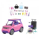 Set Barbie & Large Pink Car (gyj25) 
