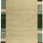 Covor Modern & Geometric Royal Ganges, Verde, 70x140 cm