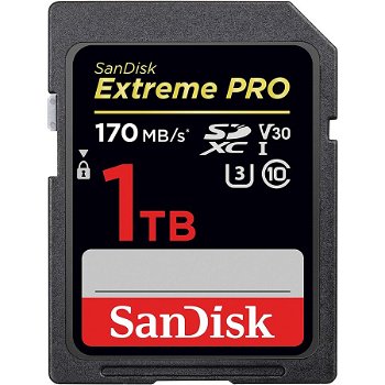 Card memorie SanDisk Extreme PRO SDXC 1TB Clasa 10 U3 V30 UHS-I