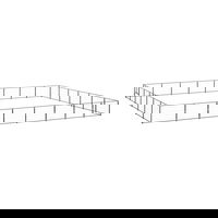 Gossi padoc pentru caini, negru, 56 m2, otel, Gossi