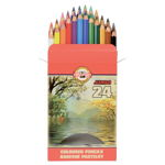 Creioane color 24buc, Omega Jumbo Koh-I-noor, Koh-I-Noor