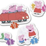 Set 4 Puzzle Peppa Pig My First Puzzle , 30 piese, Multicolor, Clementoni