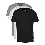 Set de 3 tricouri basic negru,alb& gri adidas Originals