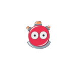 Maner robot pentru mobilier camera copil rosu, 