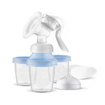 Pompa de san manuala cu recipiente de stocare SCF430/13, 1 bucata, Philips Avent, Philips Avent