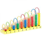 Abac Colorat din Lemn Montessori - Multicolor - Nurio, Nurio