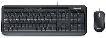 Kit Tastatura + Mouse Microsoft Wired Desktop 600, USB, Negru