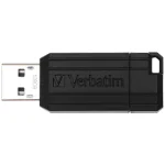 Memorie USB Verbatim Pinstripe Store 'n' Go 128GB, USB 2.0, Negru