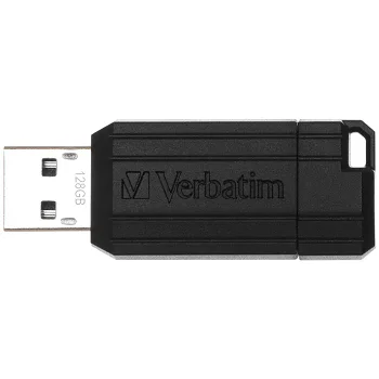 Verbatim Memorie USB Verbatim Pinstripe Store 'n' Go 128GB, USB 2.0, Negru, Verbatim