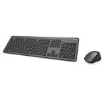 Kit tastatura si mouse Wireless HAMA KMW-700, USB, alb