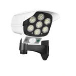 Camera falsa cu senzor de miscare, cu incarcare solara, 66 LED SMD, instalare usoara, alb/negru