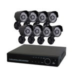 Sistem de supraveghere CCTV cu 8 camere, DVR inclus, vizionare smartphone, alimentare 220 Volti, KlaussTech