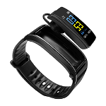 Bratara fitness 2 in 1, Smart Bracelet, cu casca Bluetooth inclusa, Tenq.ro