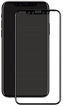 Folie iPhone X Eiger Sticla 3D Edge to Edge Clear Black 0.33mm 9H perfect fit curved oleophobic